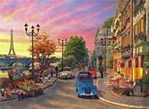 Pariste Akşamüstü Puzzle (26x36 Kod:1000-1004)