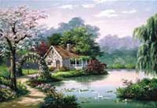 Küçük Bahçe Köşkü Puzzle (19x26 Kod:260-3304)