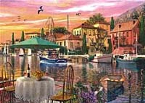 Limanda Gün Batımı Puzzle (36x25 Kod:3000-4905)