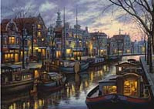 Kanalda Yaşam Puzzle (36x25)