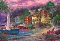 Altın Sahilde Puzzle (36x25 Kod:2000-3929)