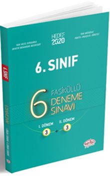 6. Sınıf Çözümlü 6 (3+3) Deneme Sınavı