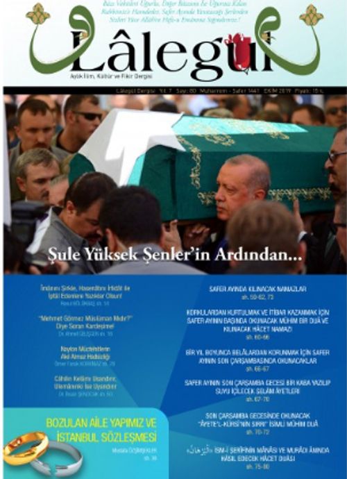 Lalegül Aylık İlim Kültür ve Fikir Dergisi Sayı:80 Ekim 2019