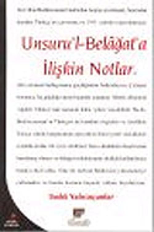 Unsuru'l Belagat'a İlişkin Notlar