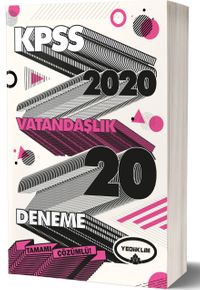 2020 KPSS Genel Kültür Vatandaşlık Tamamı Çözümlü 20 Deneme