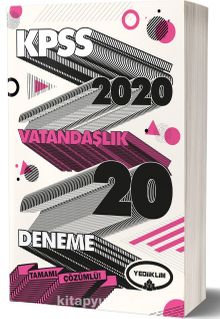 2020 KPSS Genel Kültür Vatandaşlık Tamamı Çözümlü 20 Deneme - Kolektif