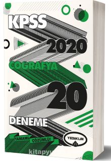 2020 KPSS Genel Kültür Coğrafya Tamamı Çözümlü 20 Deneme - Kolektif