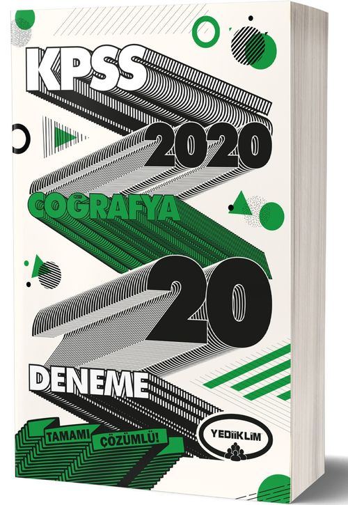 2020 KPSS Genel Kültür Coğrafya Tamamı Çözümlü 20 Deneme 
