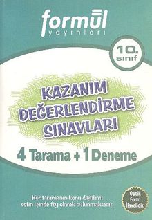 10. Sınıf Kazanım Değerlendirme Sınavları 4 Tarama+1 Deneme