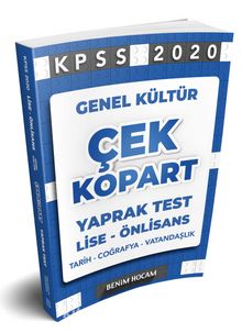 2020 KPSS Lise-Önlisans Genel Kültür Çek Kopart Yaprak Test
