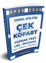 2020 KPSS Lise-Önlisans Genel Kültür Çek Kopart Yaprak Test