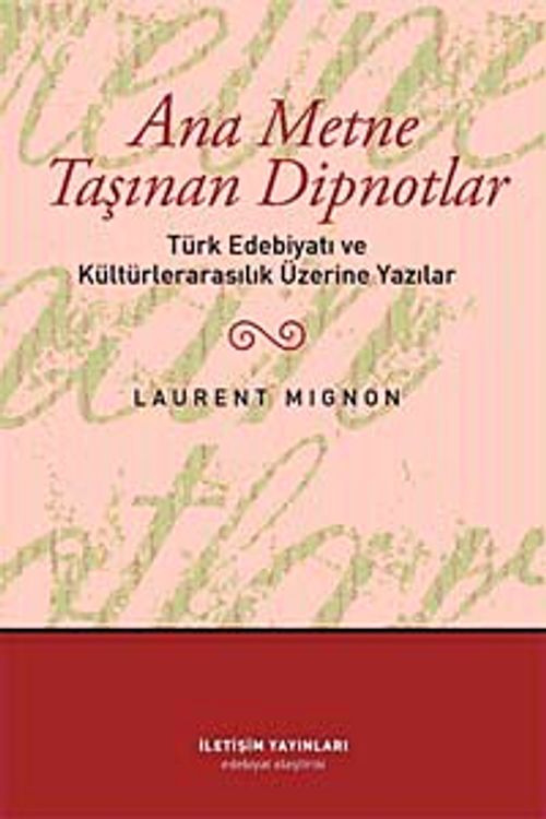Ana Metne Taşınan Dipnotlar & Türk Edebiyatı ve Kültürelarasılık Üzerine Yazılar