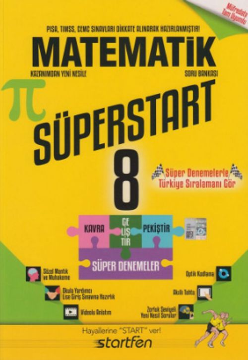 8. Sınıf Süperstart Matematik Kavra Geliştir Pekiştir Süper Denemeler
