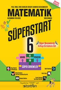 6. Sınıf Süperstart Matematik Kavra Geliştir Pekiştir Süper Denemeler