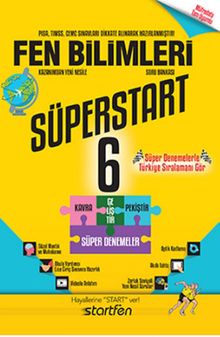 6. Sınıf Süperstart Fen Bilimleri Kavra Geliştir Pekiştir Süper Denemeler