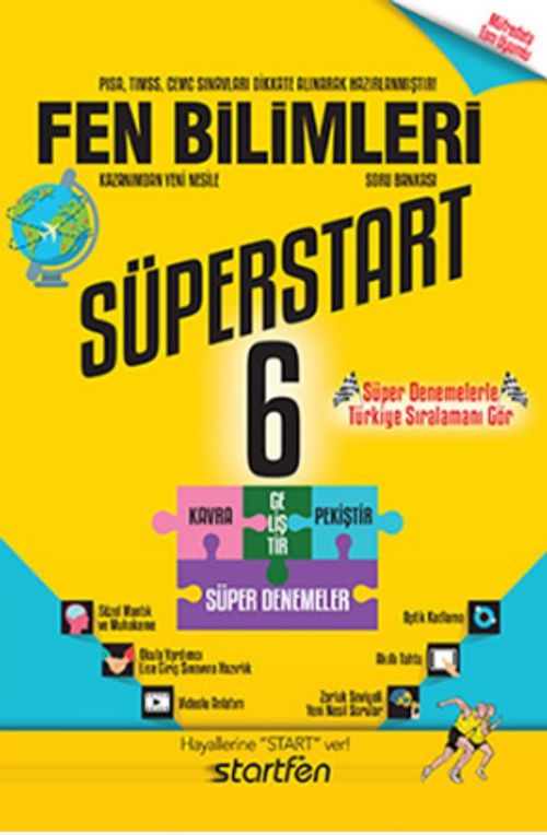 6. Sınıf Süperstart Fen Bilimleri Kavra Geliştir Pekiştir Süper Denemeler
