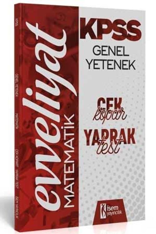 2020 Evveliyat KPSS Genel Yetenek Matematik Çek Kopar Yaprak Test