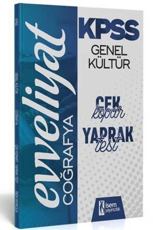 2020 Evveliyat KPSS Genel Kültür Coğrafya Çek Kopar Yaprak Test 