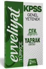 2020 Evveliyat KPSS Genel Yetenek Türkçe Çek Kopar Yaprak Test 
