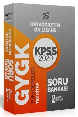 2020 Evveliyat KPSS Orta Öğretim Ön Lisans Genel Yetenek Genel Kültür Soru Bankası Tek Kitap