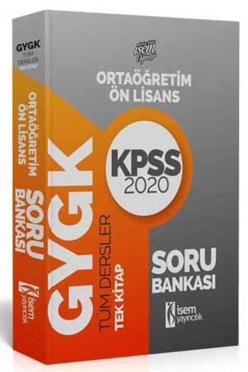2020 Evveliyat KPSS Orta Öğretim Ön Lisans Genel Yetenek Genel Kültür Soru Bankası Tek Kitap