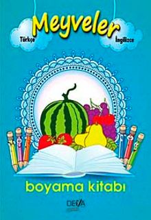 Meyveler Boyama Kitabı (Türkçe-İngilizce)