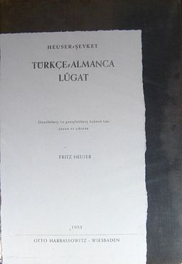 Türkçe-Almanca Lügat (2-B-24)