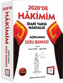 2020'de HAKİMİM İdari Yargı Hakimlik Açıklamalı Soru Bankası 