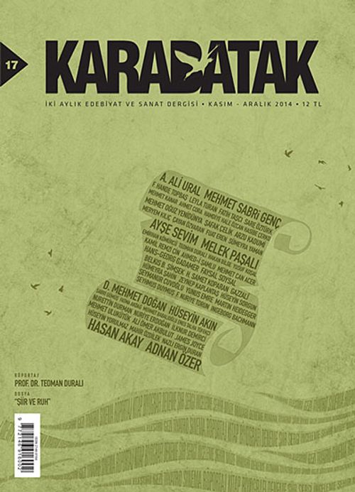 Karabatak İki Aylık Edebiyat ve Sanat Dergisi Kasım-Aralık 2014 Sayı:17