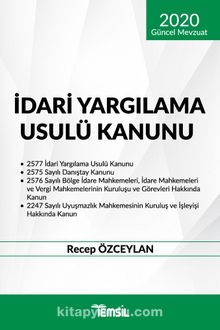 İdari Yargılama Usulü Kanunu - Bilinmeyen Yazar