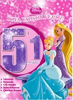 Disney Prensesler 5'i 1 Arada Boya Yapıştır Çöz