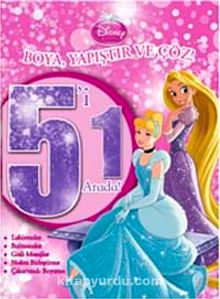 Disney Prensesler 5'i 1 Arada Boya Yapıştır Çöz - Bilinmeyen Yazar