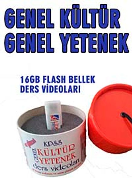 2014-2015 KPSS Genel Yetenek Genel Kültür Konu Anlatımlı ve Soru Çözümlü 16 GB Flash Bellek (FL-111-GK)
