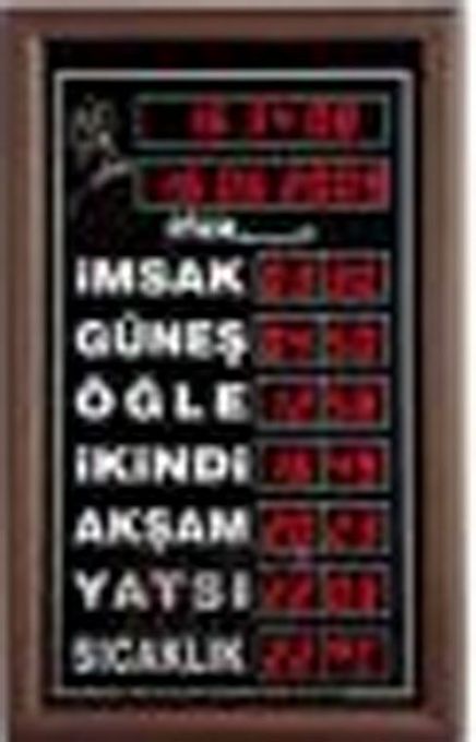 Ezan Okuyan Saat İmsakiye (Ev Tipi Küçük Boy) Dijital Saat İmsakiye
