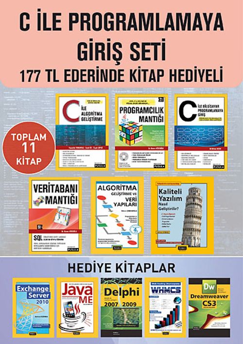 C ile Programlamaya Giriş Seti (11 Kitap)