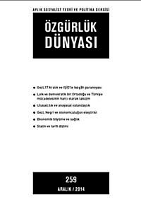 Özgürlük Dünyası / Aylık Sosyalist Teori ve Politika Dergisi / Aralık 2014 Sayı:259
