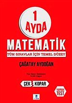 1 Ayda Matematik : Tüm Sınavlar İçin Temel Düzey