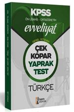 2020 Evveliyat KPSS Genel Yetenek Ortaöğretim Ön Lisans Türkçe Çek Kopar Yaprak Test 