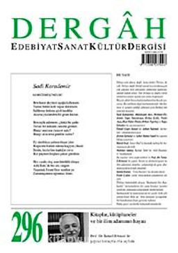 Dergah Edebiyat Sanat Kültür Dergisi Sayı:296 Ekim 2014