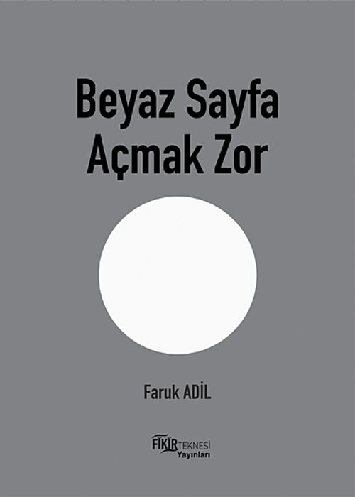 Beyaz Sayfa Açmak Zor
