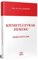 Kıymetli Evrak Hukuku Ders Notları