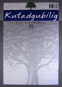 Kutadgubilig Felsefe-Bilim Araştırmaları Dergisi Sayı:26 Ekim 2014