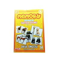 Memory Hafıza Oyunu Hayvanlar 54 Parça (Kzl 141)