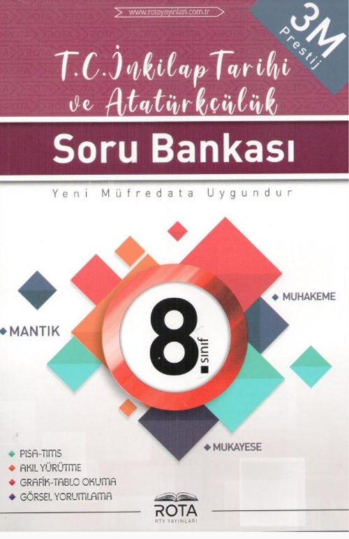 8.Sınıf T.C İnkilap ve Atatürkçülük Soru Bankası 3m Prestij