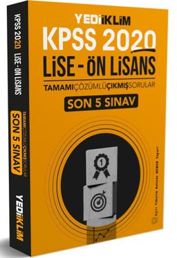 2020 KPSS Lise Önlisans Tamamı Çözümlü Son 5 Yıl Çıkmış Sorular (5 Lise Çıkmış + 5 Önlisans Çıkmış )