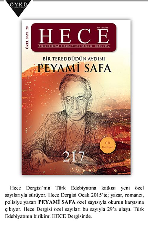 Sayı:217 Ocak 2015 Hece Aylık Edebiyat Dergisi