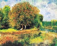Kestane Ağacının Çiçekleri / Pierre Auguste Renoir (RPA 014-60x75) (Çerçevesiz)