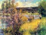 Chatou Yakınlarında Sen Nehri / Pierre Auguste Renoir (RPA 015-30x40) (Çerçevesiz)
