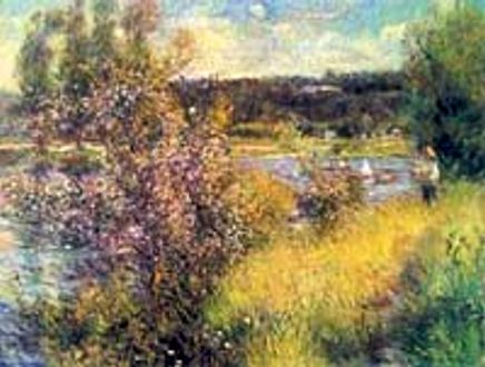 Chatou Yakınlarında Sen Nehri / Pierre Auguste Renoir (RPA 015-30x40) (Çerçevesiz)