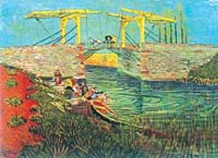 Arles'te Langlois Köprüsü / Vincent Van Gogh (VGV 027-35x50) (Çerçevesiz)